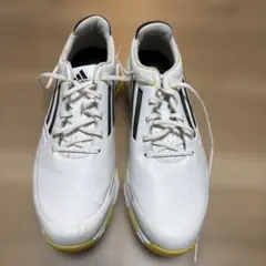 adidas Superlite ゴルフシューズ ホワイト/ブラック/イエロー