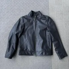 nano universe 黒 レザージャケット シングルライダース