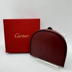 極美品 カルティエ マストライン コインケース 小銭入れ レザー ボルドー