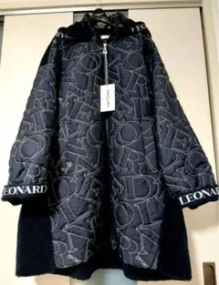 LEONARD SPORT 半袖チュニックコート　中綿入り　　 42 LEONARD SPORT 半袖チュニック 42 レオナール 新品 タグ付き