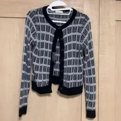 イーハイフンワールドギャラリー★チェックニットカーディガン