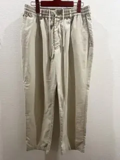 URBAN RESEARCH DOORS リネンイージータックパンツ　アイボリー