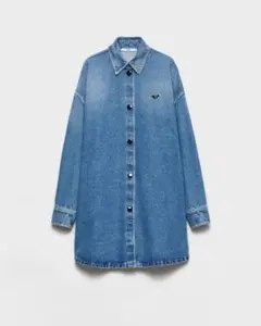 断*】様 付属品付 美品 PRADA プラダ オーバーサイズ デニムシャツ 36 断*】様 付属品付 美品 PRADA プラダ オーバーサイズ デニムシャツ 36