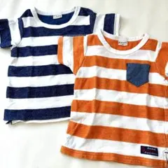 値下げ‼︎ ★ ミキハウス　PICNIC 半袖Tシャツ 100サイズ ２枚セットのサムネイル