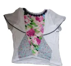 ANNASUI Mini アナスイミニ フラワープリント 半袖 Tシャツ 140のサムネイル