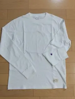 Champion　直営店限定ロングスリーブTシャツ　オフホワイト　Lサイズ