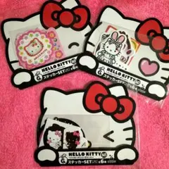 HELLO KITTY 50th〜ハッピーアニバーサリーくじ〜ステッカー3セット