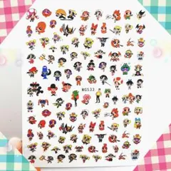 パワーパフガールズ　小さめたっぷり　ネイルシール　キャラクター