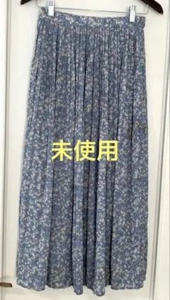 【未使用】花柄プリーツスカート＊ロングスカート