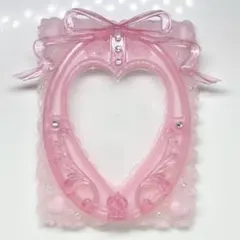 【No.273】ホイップデコトレカケース　コンパクトハート　ピンク　即購入可