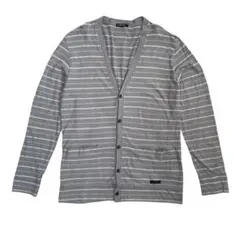 BURBERRY LONDON バーバリー　ボーダーカーディガン LL 日本製