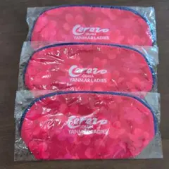 セレッソ大阪ヤンマーレディース オリジナルポーチ　 新品未使用3枚セット 長居