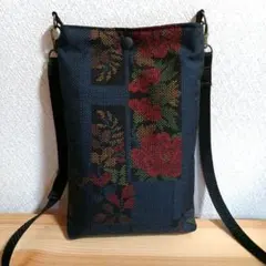 (46)【しずくママ様専用です・おまとめ4点】大島紬リメイク⭐スマホショルダー⭐