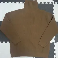 タートルネック ニット BACK NUMBER 茶色