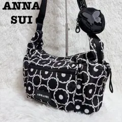 新品タグ付 ANNA SUI チャーミーズ 2WAY かごバッグ 猫 ブラック