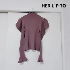 134.HER LIP TO ピンク　2サイズ　リブニットのサムネイル