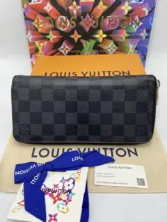 ルイヴィトン ダミエ グラフィット ジッピーウォレット ヴェルティカル 長財布