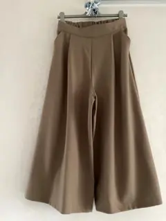 （株）スクロール☆スカパン、ワイドパンツ☆モカブラウン系