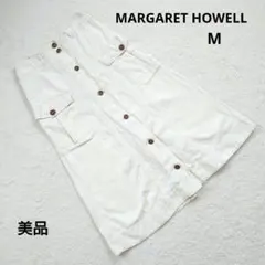 美品 MARGARET HOWELL ロングスカート Mのサムネイル