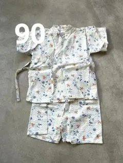 トンボ柄　甚平 90cm