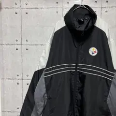 Reebok NFL Steelers ナイロンジャケットXL ワッペン Y2K