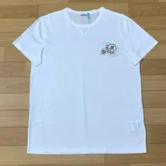 超美品★ モンクレール　ワッペン　ホワイト Tシャツ クリーニング済　4S500