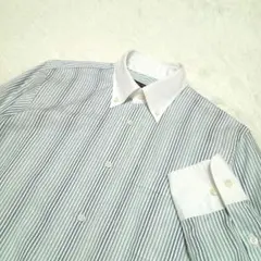 【極美品】バーバリーブラックレーベル　BDクレリックシャツ　ストライプ　M