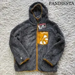 新品タグ付 PANDIESTA JAPAN ボアフリースパーカー グレー XXL