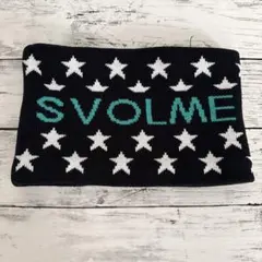 SVOLME ネックウォーマー スター柄 ブラック