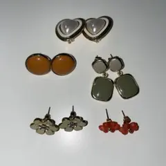 ピアス　イヤリング　5点セット　ゴールド