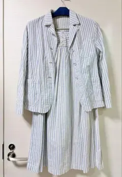 イネス ユニクロ リネンコットンカバーオール ギャザースカート セット