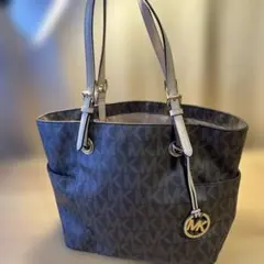 【美品】MICHAEL KORS トートバッグ MK柄 大容量 ゴールド金具