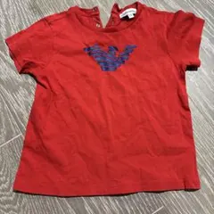 상태매우좋음 アルマーニ Tシャツ 赤 3歳用