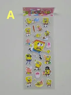 スポンジボブ シール ステッカー セット売り可 ぷくぷくシール