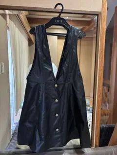 ZARA レザーワンピース ブラック