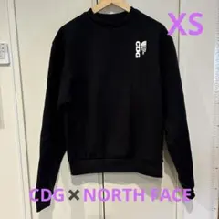 CDG x THE NORTH FACE ブラック スウェット XS