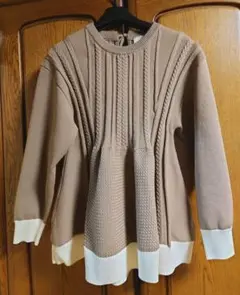 美品 ユナイテッドアローズ トップス ペプラム ニット