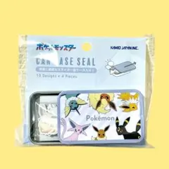 ポケモン 缶ケースシール　イーブイとその進化形