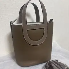 新品！本革　インザループ18型　エトープ　ハンドバッグ