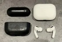 【値下げ】AirPods Pro（第一世代）、充電ケースNOMADレザーケース付