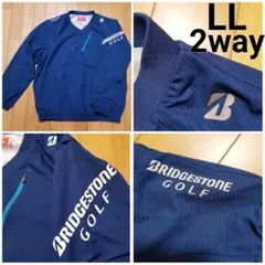 ブリヂストンゴルフ袖着脱可　蓄熱　Vネックスニード　L L
