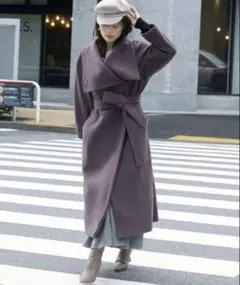 SNIDEL ウールカシミヤビッグスタンドコート 0サイズのサムネイル