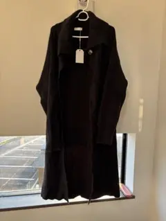 ESICA ブラック ロングカーディガン