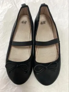 18cm H&M ブラック バレエシューズ フォーマル　EUR29