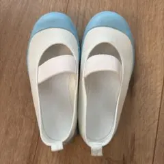 Achilles 上履き 16cm ホワイト/ブルー