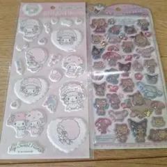 マイスウィートピアノ 日焼けキティ ぷくぷくシール うるちゅるポップシール