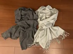 【お値引き！】ユニセックス　薄手ストール 二枚セット