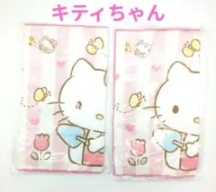 新品　未使用　キティちゃん タオル　2点セット　ストラップ　ピンク　サンリオ