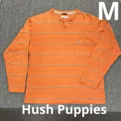 Hush Puppies ハッシュパピー 長袖カットソー オレンジ ボーダー Mのサムネイル