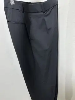 ユニクロ　タックワイドパンツ　ブラック　丈長め